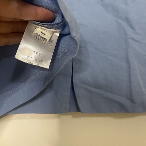 MAREE Blue 2piece skirt and top cropped set size Small - Picture 4 of 6